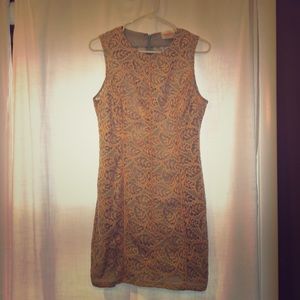 Lace Overlay Dress
